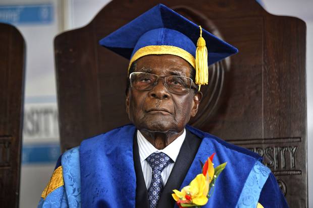 Nov. 17: In his first public appearance after being placed in military custody, Zimbabwe's President Robert Mugabe arrives to preside over a student graduation ceremony at Zimbabwe Open University on the outskirts of Harare. While still nominally Zimbabwe’s leader, Mr. Mugabe has seen a swift fall from grace this week after 37 years in power.